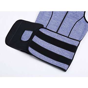 SlimmKISS Sauna Sweat Vest, Neoprene Waist Trainer Slimming Vest for Women Weight Loss with Adjustable Waist Shaper Belt…