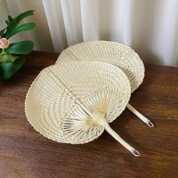 Bamboo Hand Made Fan - Eco-Friendly & Elegant Wedding Favor