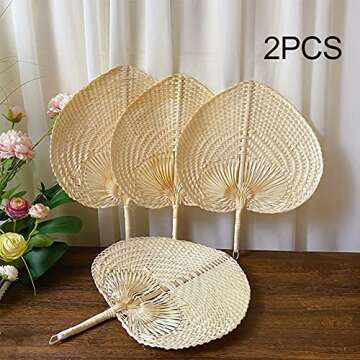 Bamboo Hand Made Fan - Eco-Friendly & Elegant Wedding Favor