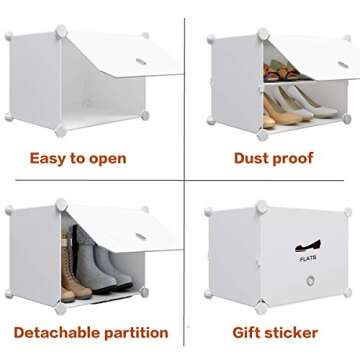 KOUSI Portable Shoe Rack - Stylish & Spacious Organizer