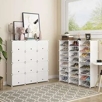 KOUSI Portable Shoe Rack - Stylish & Spacious Organizer