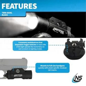 Nightstick TWM-850XL Tactical LED Light 850 Lumens