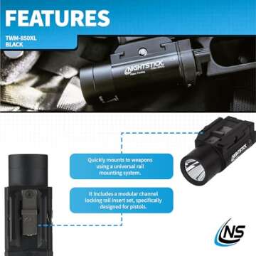 Nightstick TWM-850XL Tactical LED Light 850 Lumens