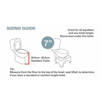 Squatty Potty The Original Toilet Stool 7" White, 2 Pack