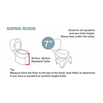 Squatty Potty The Original Toilet Stool 7" White, 2 Pack