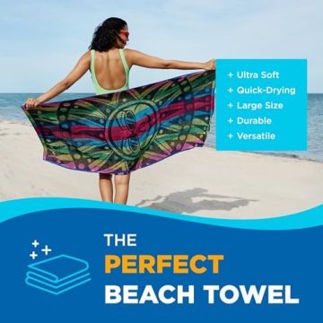 Ben Kaufman Beach Towel - Oversized, Soft, Absorbent Towels