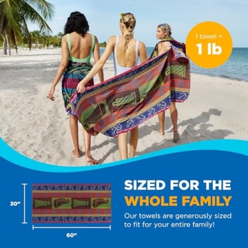 Ben Kaufman Beach Towel - Oversized, Soft, Absorbent Towels