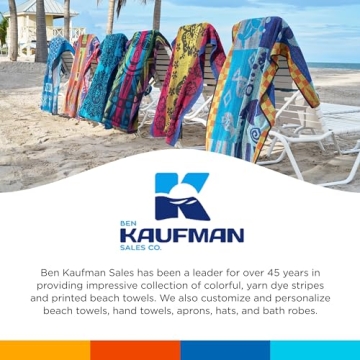 Ben Kaufman Beach Towel - Oversized, Soft, Absorbent Towels