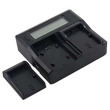 TOP-MAX Dual Battery Charger for Canon EOS Cameras