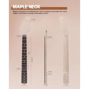 Leo Jaymz DIY ST Style Electric Guitar Kit for All Levels