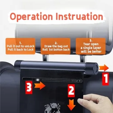 Compact Car Trash Can for Organized Driving