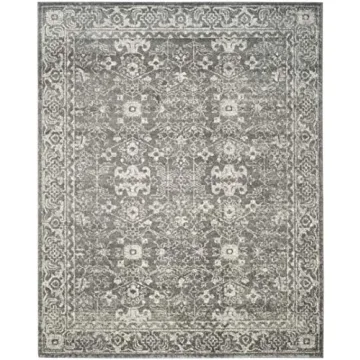SAFAVIEH Evoke Collection Area Rug 8x10 Grey Ivory Elegant