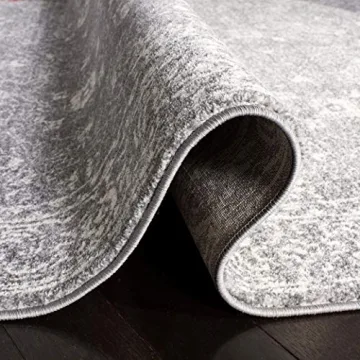 SAFAVIEH Evoke Collection Area Rug 8x10 Grey Ivory Elegant