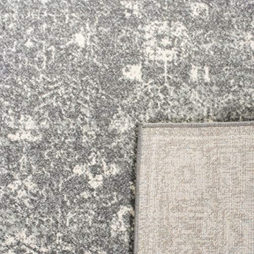 SAFAVIEH Evoke Collection Area Rug 8x10 Grey Ivory Elegant