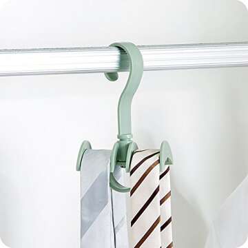 LIONWEI LIONWELI Rotating Handbag Hanger Rack Closet Storage Organizer Hooks for Bag Belt Tie Scarf 4 Color