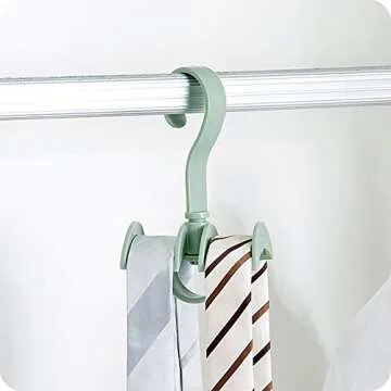 LIONWEI LIONWELI Rotating Handbag Hanger Rack Closet Storage Organizer Hooks for Bag Belt Tie Scarf 4 Color