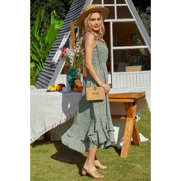 GRACE KARIN Summer Floral Dress with Adjustable Straps