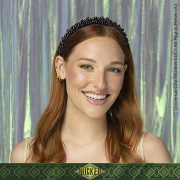 Chic Scünci Wicked Black Pearl Headband for All Ages