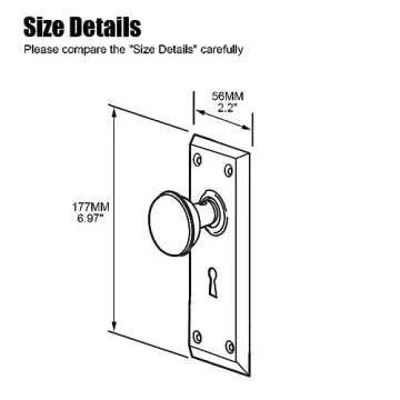 newliplace 2 Pack Vintage Single Sided Crystal Dummy Door Knobs Interior, Antique Long Plate Glass Dummy Door Knobs in Polished Brass/Gold