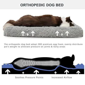 Orthopedic Dog Bed with Removable Cover for Comfort