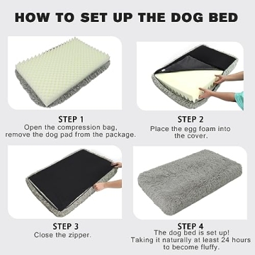Orthopedic Dog Bed with Removable Cover for Comfort