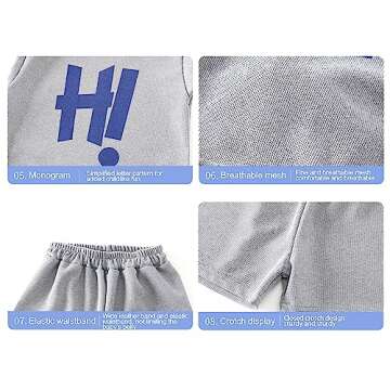 Comfortable EIAY Shop Toddler Boys Sleeveless Tee and Shorts Set