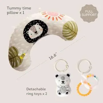 Taf Toys Ergonomic Tummy Time Pillow for Baby Development