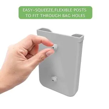 EASYDOG Silicone Phone Holder Compatible with Bogg Bag, Soft Silicone Charm Insert Accessories and Attachment for Bogg Beach Bags, Generic Portable Size Fits for iPhone and Android Phones Grey