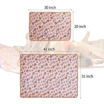 Cozy Pet Blanket for Dogs - Paw Print Design Fleece Blanket