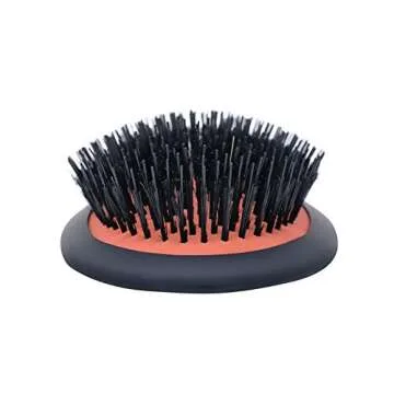Spornette Boar Bristle Hair Brush for Women & Men - Large Luxury Cushion Oval Vented Hair Brush for Styling & Smoothing - Nylon & Boar Bristles Help to Reduce Breakage - For All Hair Types