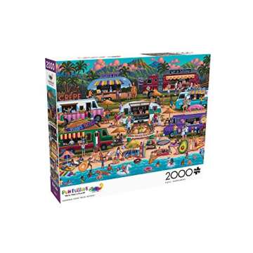 Buffalo Games - Heritage Artworks - Hawaiian Food Truck Festival - 2000 Piece Jigsaw Puzzle for Adults -Challenging Puzzle Perfect for Game Nights - Finished Size is 38.50 x 26.50