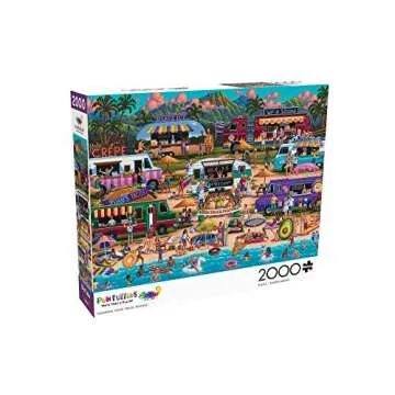 Buffalo Games - Heritage Artworks - Hawaiian Food Truck Festival - 2000 Piece Jigsaw Puzzle for Adults -Challenging Puzzle Perfect for Game Nights - Finished Size is 38.50 x 26.50