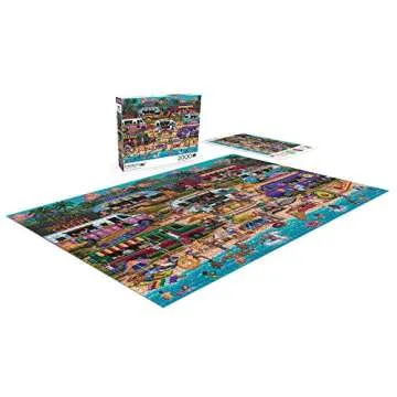 Buffalo Games - Heritage Artworks - Hawaiian Food Truck Festival - 2000 Piece Jigsaw Puzzle for Adults -Challenging Puzzle Perfect for Game Nights - Finished Size is 38.50 x 26.50
