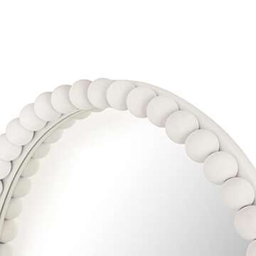 Tov Furniture Baria 30" Round Wooden Wall Mirror