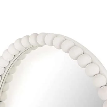 Tov Furniture Baria 30" Round Wooden Wall Mirror