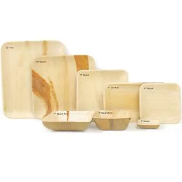 Sustainable Palm Leaf Dinnerware Set 25 Count