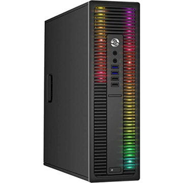 HP EliteDesk Gaming PC with RGB Lights and 16GB RAM