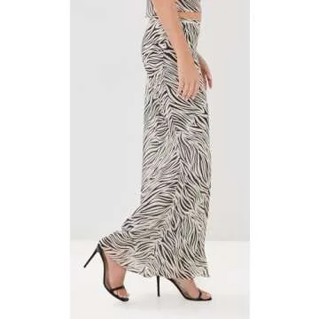 Lioness Endless Zebra Print Maxi Skirt for Women