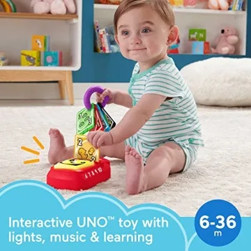 Fisher-Price Baby UNO Educational Toy for Infants with Lights
