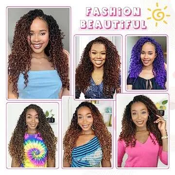 Fulcrum Goddess Locs Crochet Hair 12 Inch, 8 Packs New Faux Locs Crochet Hair for Black Women, Crochet locs with Curly Ends (12Inch (Pack of 8), T27#)