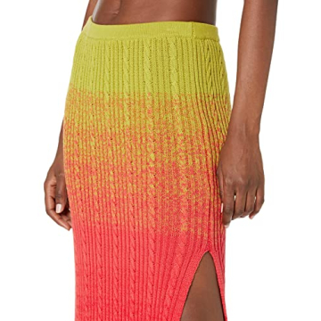 Lola Ombre Midi Skirt for Confident Plus Size Women