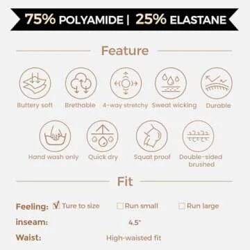 Aoxjox Workout Biker Shorts for Women Tummy Control High Waisted Athletic Hidden Scrunch Gym Running Yoga Short 4.5" (Black, Small)