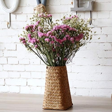 Natural Rattan Basket Vase for Charming Home Decor