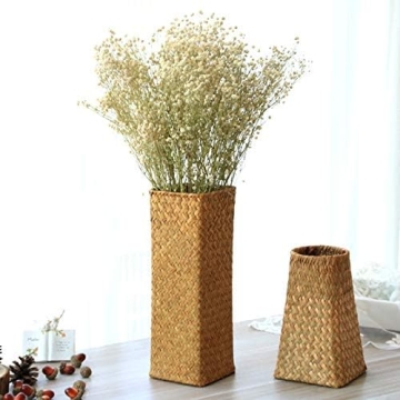 Natural Rattan Basket Vase for Charming Home Decor