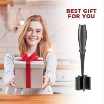 Meat Chopper for Hamburger, Premium Heat Resistant Masher and Smasher for Ground Beef, Ground Turkey and More, Nylon Ground Beef Chopper Tool and Meat Fork, Non Stick Mix Chopper