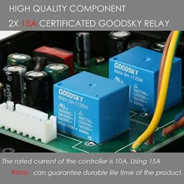 bayite Temperature Controller BTC201 Dual Pre-Wired Digital Outlet Thermostat Plug, 2 Stage Heating and Cooling Mode, 110V - 240V 10A