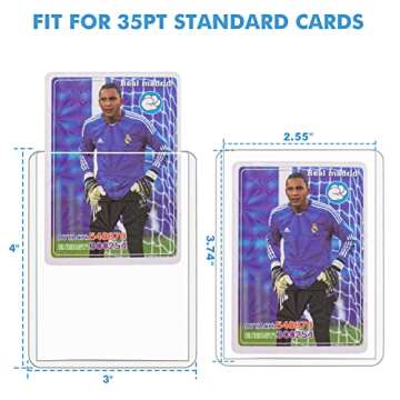 VOOVAO Clear Toploaders - 100ct Card Protectors