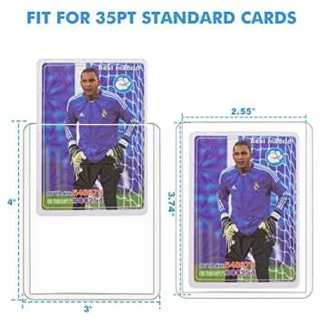 VOOVAO Clear Toploaders - 100ct Card Protectors