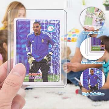 VOOVAO Clear Toploaders - 100ct Card Protectors