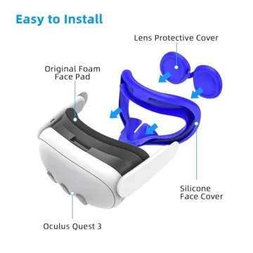 Relohas Silicone VR Accessories for Meta Quest 3